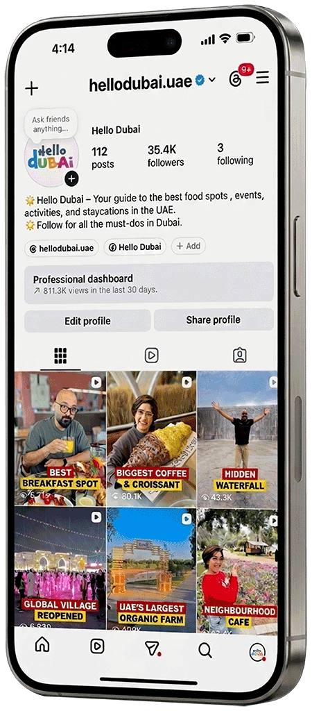 Influencer in Dubai